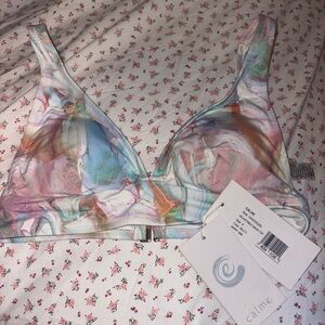 Calme Multicolor Bikini Top